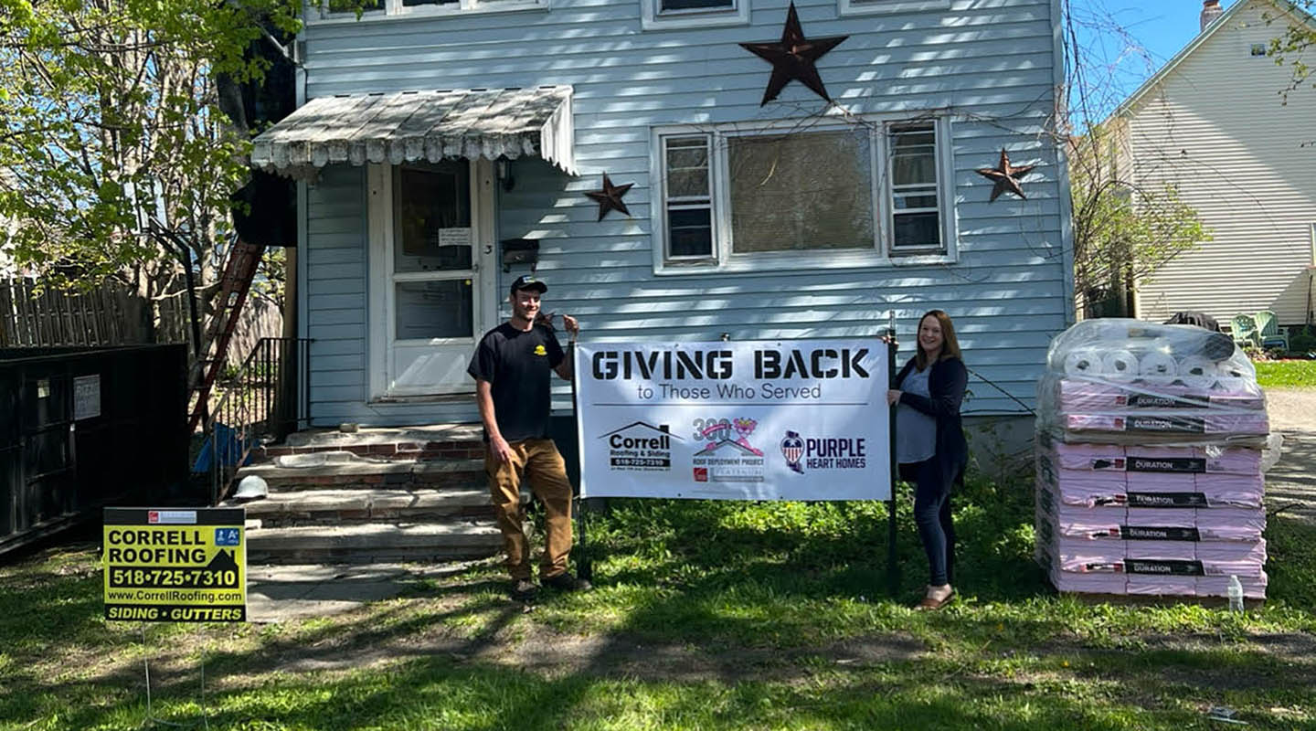 Correll Roofing is proud to give back to those who Served